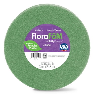 FloraCraft FloraFōM Foam Disc 1.2 inch x 8.8 inch Green FoM