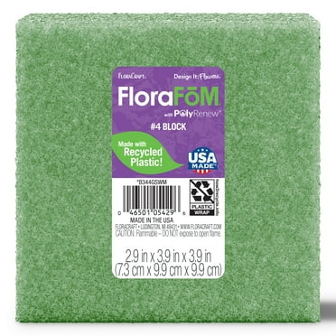 FloraCraft FloraFōM Green Recycled Plastic Art & Craft Styrofoam