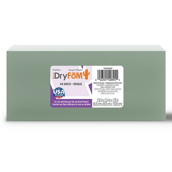 FloraCraft Floral Desert Dry Foam Brick-2.6"X3.4"X7.8"