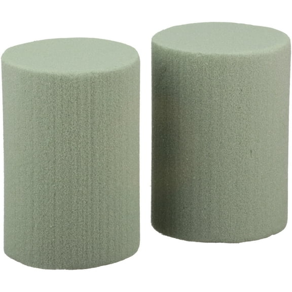 FloraCraft Floral Dry Foam 2 Piece Mug Plug 2.6 inch x 3.7 inch Green