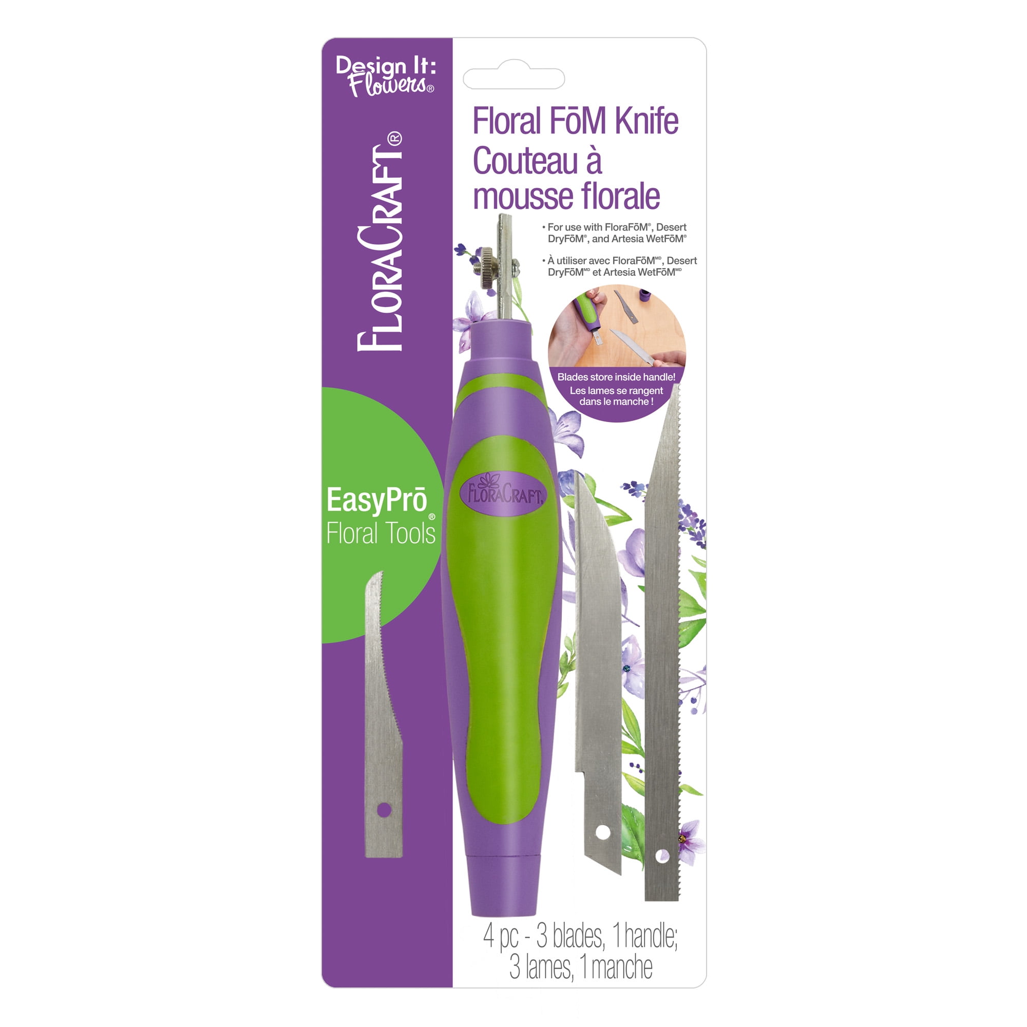 FloraCraft Floral FōM Knife 3 Piece Blade Set (4 piece