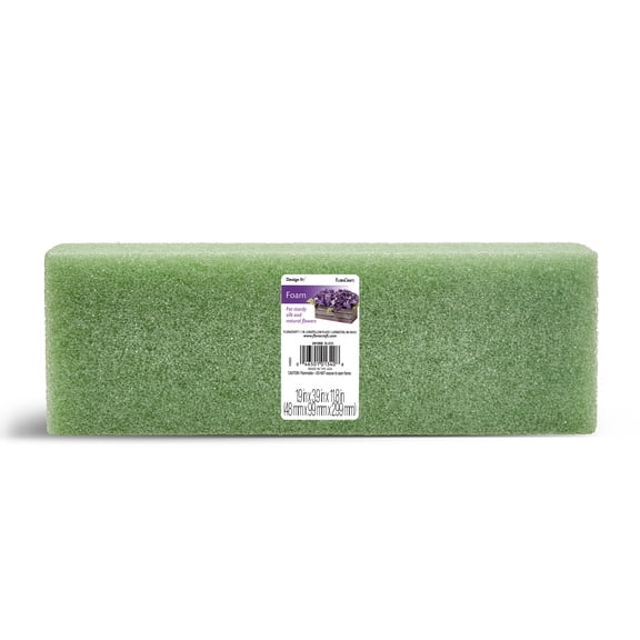 FloraCraft Foam Block 1.9 inch x 3.9 inch x 11.8 inch Green
