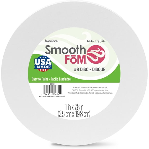 FloraCraft Foam SmoothFom Disc 7.8x1"