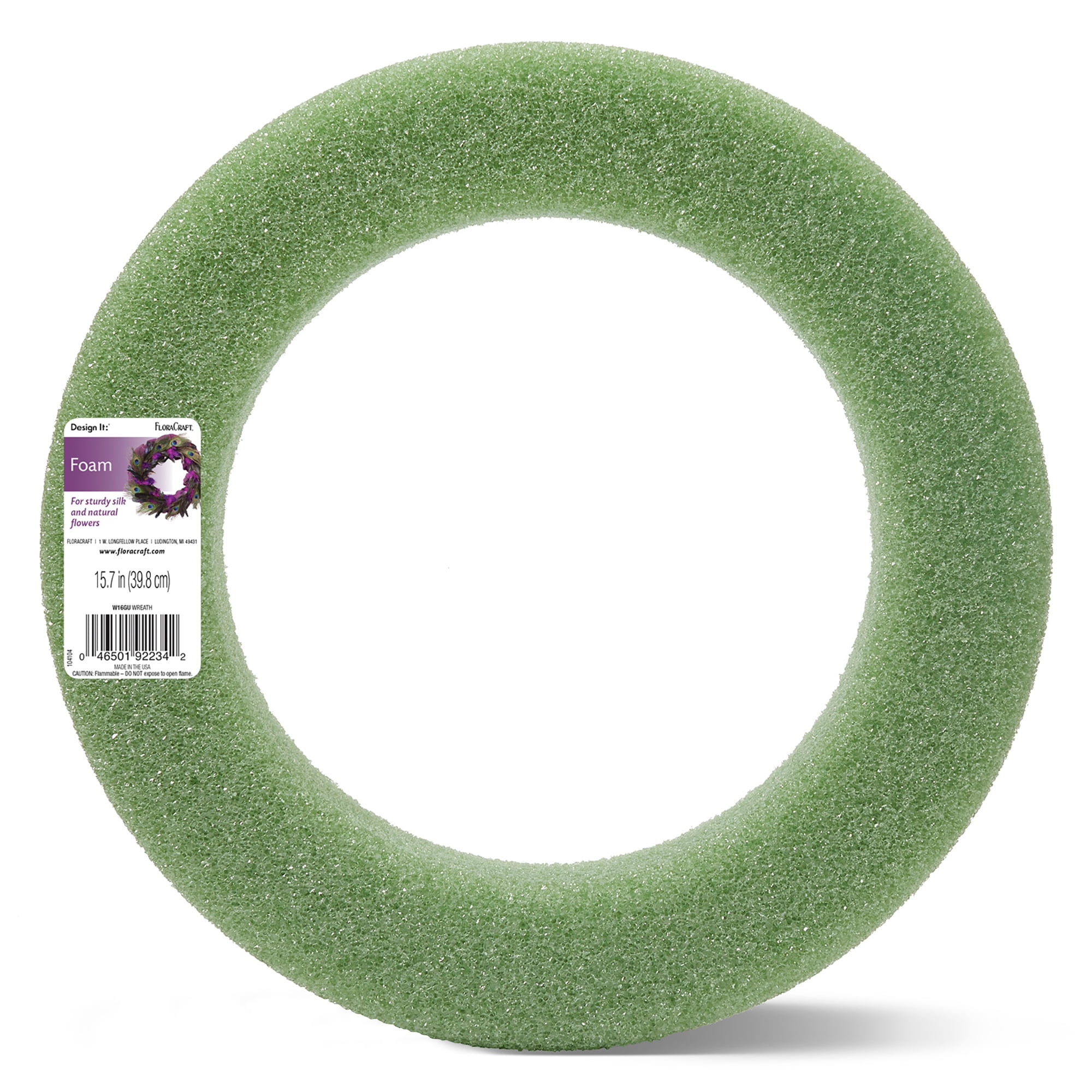 Foam Wreath Form, 12 Inch, Large Foam Ring, Foam Circle, Polystyrene Foam,  Round Foam for Crafts, Wreath Form for Crafts - Mr. Pen Store