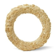 FloraCraft Natural Straw Fiber Wreath, 12 Inch Diameter