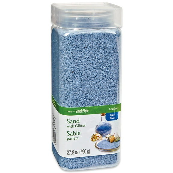 FloraCraft Sand w/Glitter 27.8oz Blue