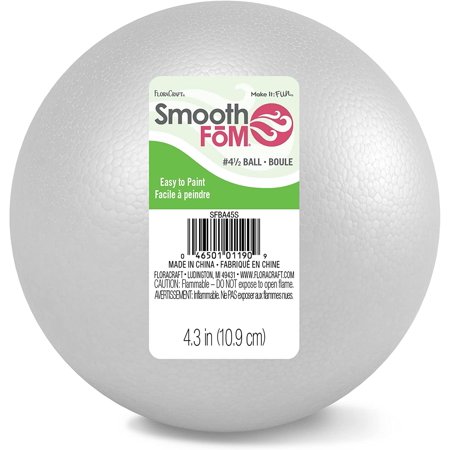 Smooth Styrofoam Balls 4.5"-