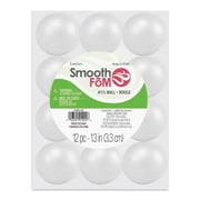 FloraCraft SmoothFoM Foam - Ball, Pkg of 12, 1.3" Dia
