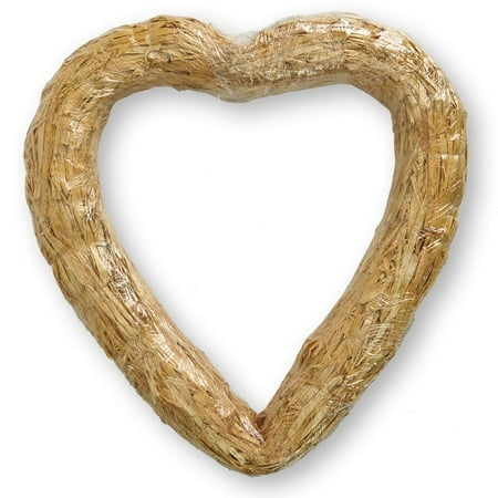 FloraCraft Straw Heart 12" Clear Wrap