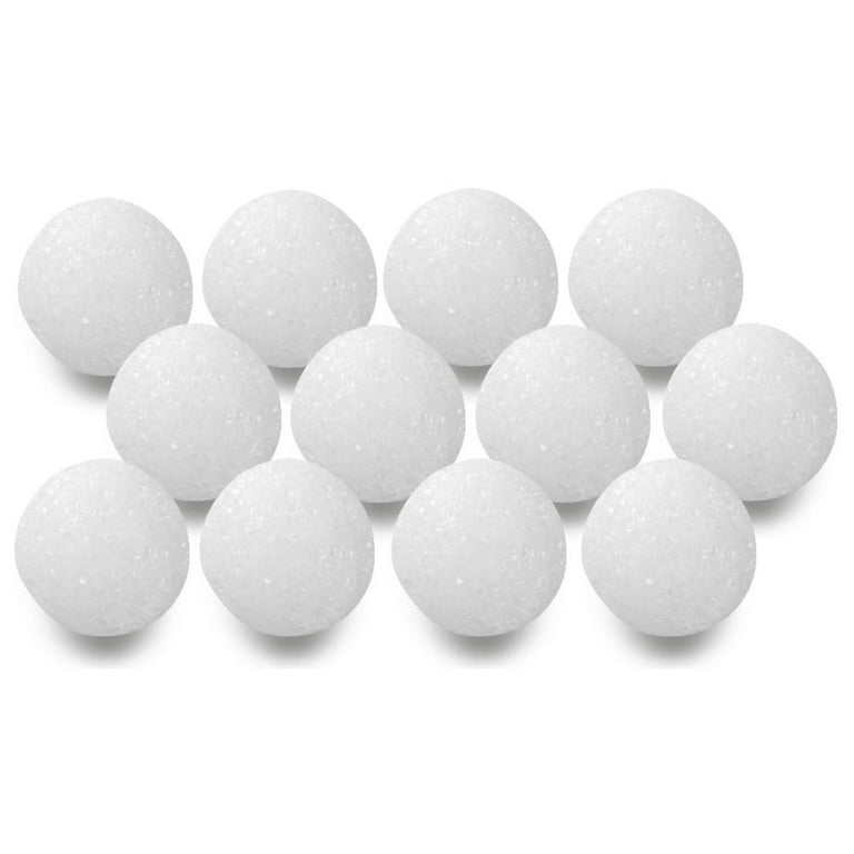 Floracraft 1.5in White Ball Styrofoam (12)