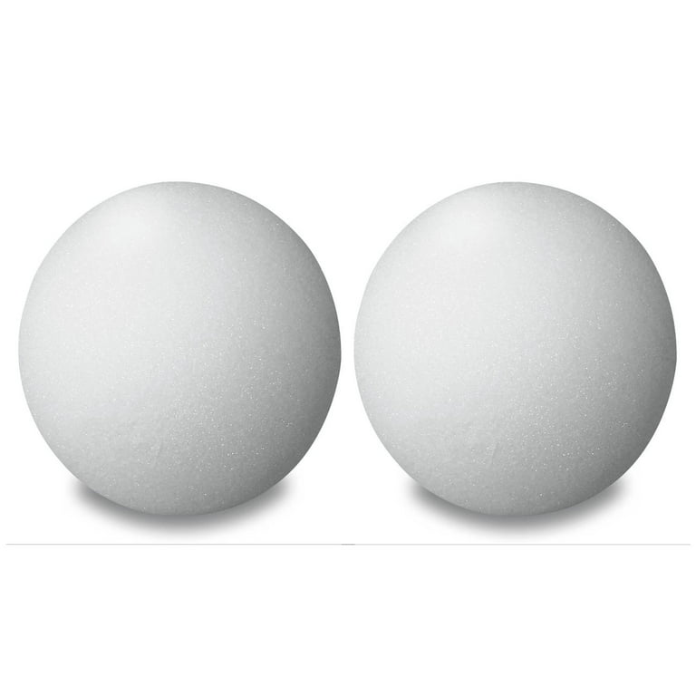 4' Foam Ball, 4'' Diameter, White, Craft Supplies from Factory Direct Craft