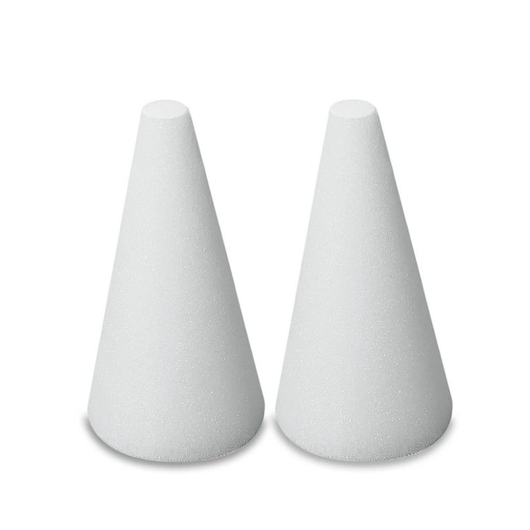 Craft Foam Cone - 30-Pack Polystyrene Foam Cones Smooth Craft for  Sculpture, Modeling, diy for Crafts, , Floral Arrangement (70-150MM)