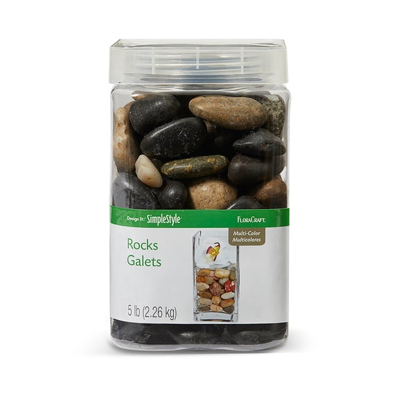 FloraCraft Vase Filler Rocks 5 pound Multi-Color