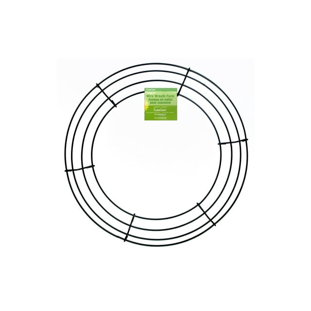 FloraCraft Wire Wreath Form 12" Circle Green