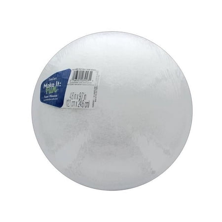 Floracraft Styrofoam Half Ball 10" White
