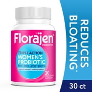 Florajen Triple Action Women's Probiotic, Adult Immune Support & Digestive Supplement, 30 Count
