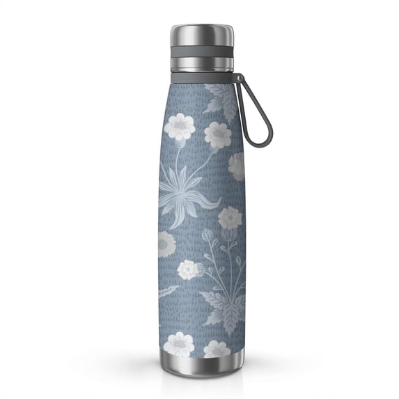 Floral 29oz Stainless Steel Insulated Thermos with Tea Filter, 360° Printed Travel Bottle, Leakproof BPA-Free,Anti-Slip Base, 304 Inner & 201 Outer, Vacuum Cup,Thanksgiving,Christmas, Spring,Flower