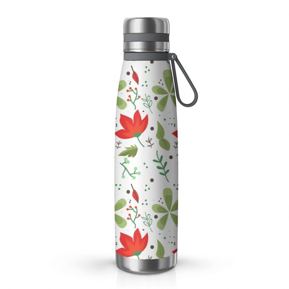 Floral 29oz Stainless Steel Insulated Thermos with Tea Filter, 360° Printed Travel Bottle, Leakproof BPA-Free,Anti-Slip Base, 304 Inner & 201 Outer, Vacuum Cup,Thanksgiving,Christmas, Spring,Flower