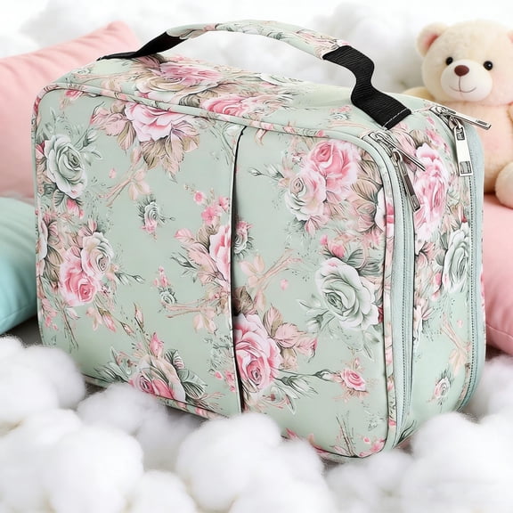 Floral 300-Slot Pencil Case, Large Capacity Pen Organizer