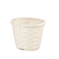 thumbnail image 1 of Floral 38660 5 in. White Bamboo Basket, 1 of 2