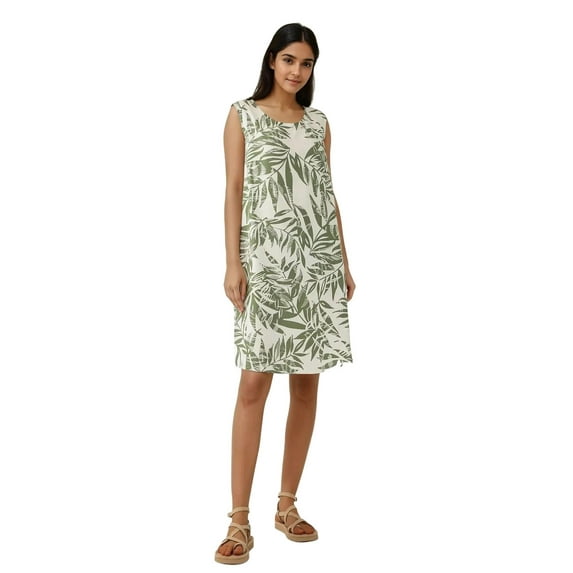 Floral A-Form Fit Sleeveless Mini Dress