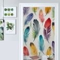 thumbnail image 1 of Floral Abstract Art Print Door Curtain Nordic Living Room DoorCurtain Porch Partition Curtain Kitchen Rative Half Curtain, 1 of 4
