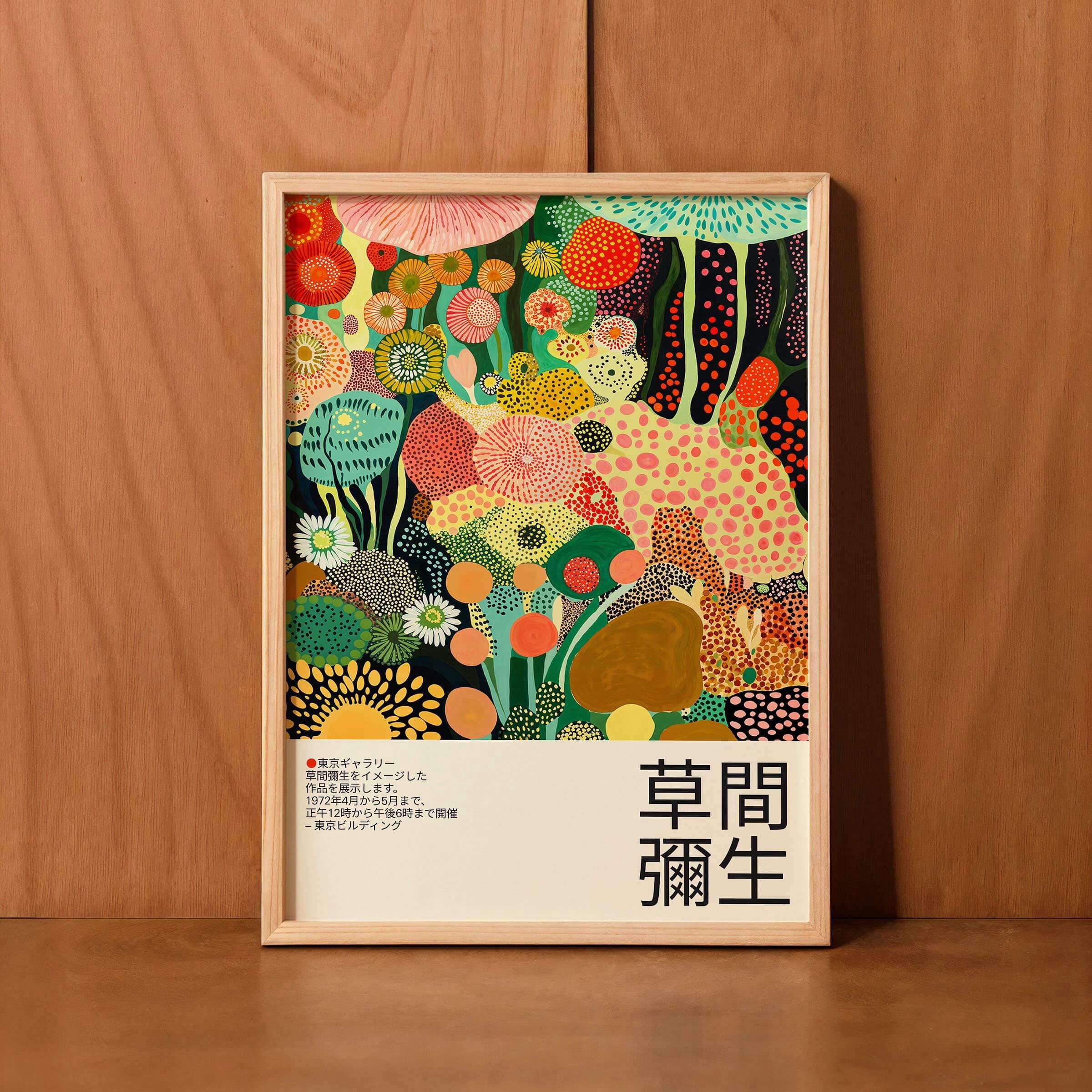 Floral Abstract By Japanese Polka Dot Artist Poster , Poster Print Only ...