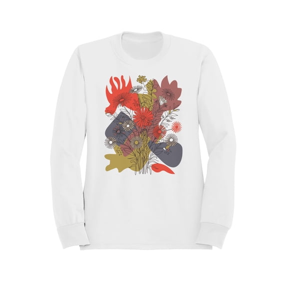 Floral Abstract Design Women's Sweatshirt