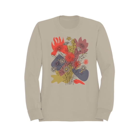 Floral Abstract Design Women's Sweatshirt
