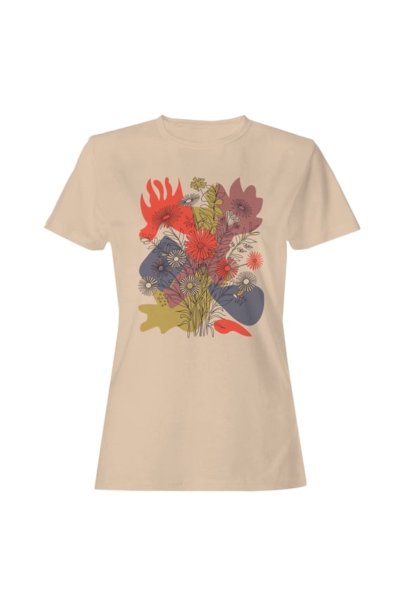 Floral Abstract Wall Art Women's T-shirt