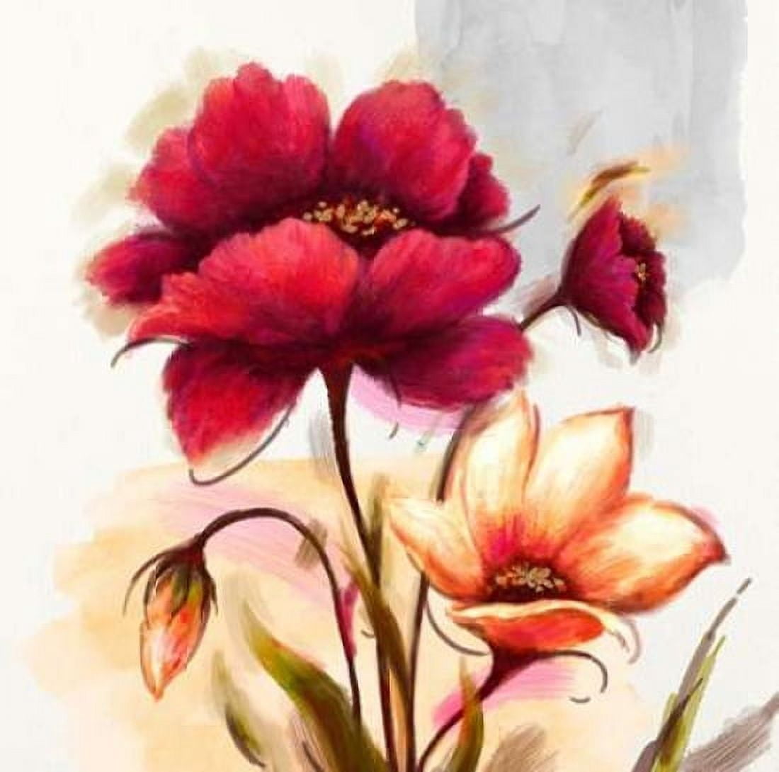 Floral Allegro Canvas Art - Art Atelier Alliance (24 x 24)
