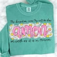 thumbnail image 1 of Floral Amen Easter Sweatshirt, Retro Christian Shirt, Daisy Cross Bible Verse Crewneck, Scripture Faith Spring Top, 1 of 5