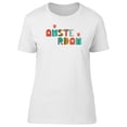 thumbnail image 1 of Floral Amsterdam Lettering T-Shirt Women -Image by Shutterstock, Female XX-Large, 1 of 2