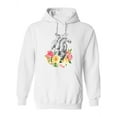 thumbnail image 1 of Floral Anatomical Heart Hoodie Women -Image by Shutterstock, Female Medium, 1 of 4