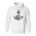 thumbnail image 1 of Floral Anchor. Hoodie Women -Image by Shutterstock, Female x-Large, 1 of 4