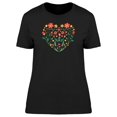 thumbnail image 1 of Floral And Plant Heart T-Shirt Women -Image by Shutterstock, Female Large, 1 of 4