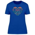 thumbnail image 1 of Floral And Plant Heart T-Shirt Women -Image by Shutterstock, Female Small, 1 of 2