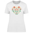 thumbnail image 1 of Floral And Plant Heart T-Shirt Women -Image by Shutterstock, Female XX-Large, 1 of 2