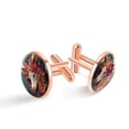 thumbnail image 1 of Floral Animal Stylish Dress Shirt Cufflinks Made of Stainless Steel for Formal Occasions, 1 of 6