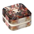 thumbnail image 1 of Floral Animal Travel Portable Square Display Case: Earring and Necklace Organizer - Ideal for Girls and Women, 1 of 6