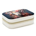 thumbnail image 1 of Floral Animal Velvet Portable Necklace Holder with Removable Compartment - Earring Organizer, Jewelry Boxes, Organizer Box - Gift, 1 of 7
