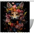 thumbnail image 1 of Floral Animal Waterproof Bathroom Decoration Shower Curtain Set with Hook, Printed Design - a Must-Have Curtain Set for Your Shower Area, 1 of 5