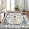 thumbnail image 1 of Floral Area Rug, Washable Non-Slip Low-Pile Rug for Living Room and Kitchen, 1 of 7