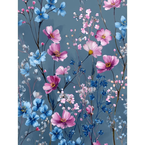 Floral Arrangement Botanical Canvas Print Home Hallway Art