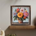 thumbnail image 1 of Floral Arrangement Dahlia Bouquet Wooden Sign Wall Plaque - Vintage Art Decoration, Wall Decoration - Ideal Gift For Home Decoration, Living Room, Bathroom, Bedroom, Garden, Dining, Bar, Cafe, Fest, 1 of 7