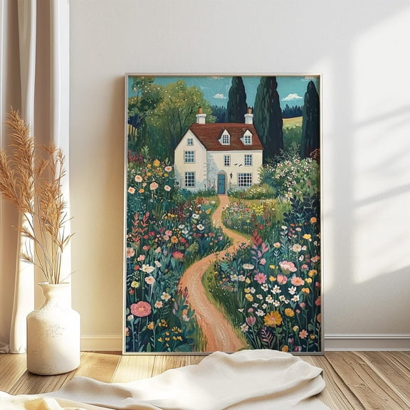 Floral Art, Garden Art, Botanical Art Print, Flowers Wall Art, William Morris Poster, Vintage Wall Art, Countryside Art, Housewarming Gift UNFRAMED PAPER POSTER, Home Decor, Living Room Dercor