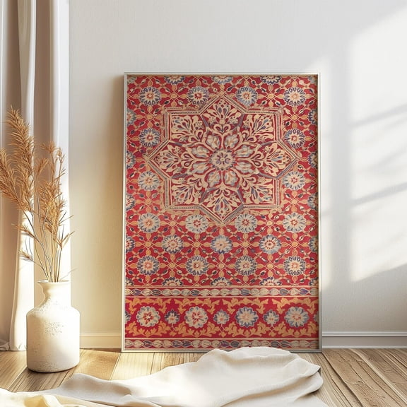 Floral Art Poster Traditional Pattern Print Geometric Artwork Arabic Calligraphy Poster Muslim Art Muslim Gift