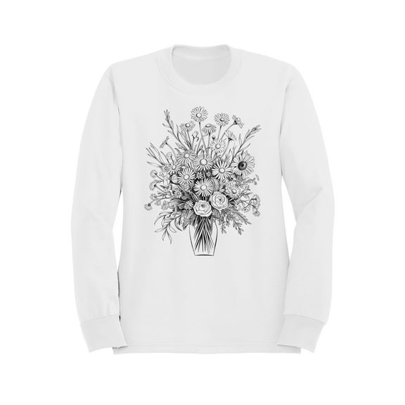 Floral Art Print Bouquet Design Women's Sweatshirt