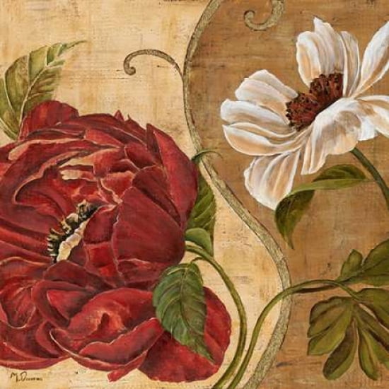 Floral Aura II Canvas Art - Maria Donovan (24 x 24)