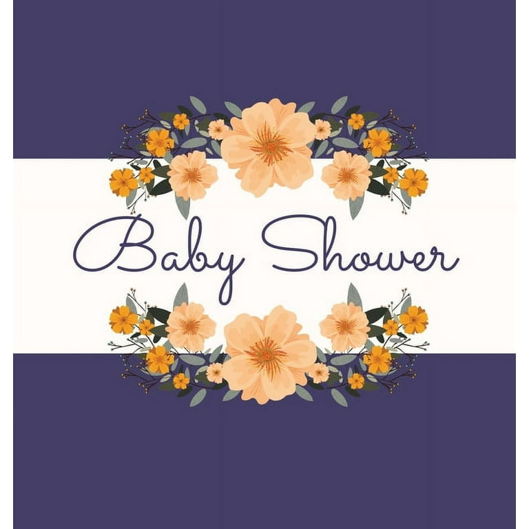 Hardcover baby on sale shower guest book